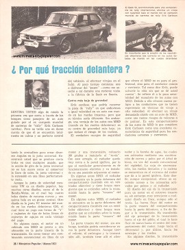 ¿Por qué tracción delantera? - Marzo 1977