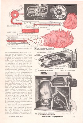 Rendimiento Máximo en los Quemadores - Noviembre 1947