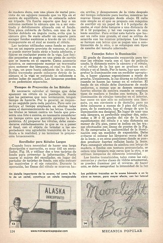 Cómo hacer rótulos para películas - Mayo 1957