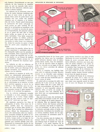 Usted Tambi&eacute;n Puede Construir Una Bella Chimenea - Abril 1968