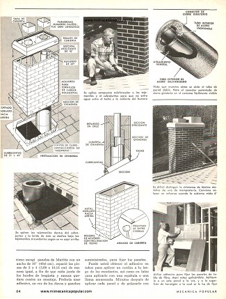 Usted Tambi&eacute;n Puede Construir Una Bella Chimenea - Abril 1968