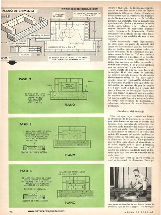 Usted tambi&eacute;n puede construir una bella chimenea - Marzo 1968