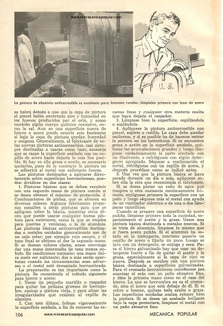 Proteja el metal con pinturas anticorrosibles - Mayo 1961