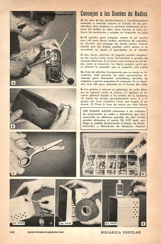 Consejos a los Dueños de Radios - Abril 1951