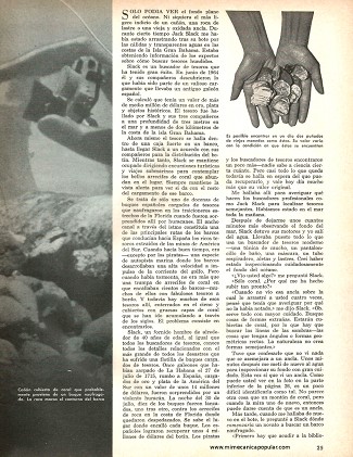 C&oacute;mo localizar tesoros en el fondo del mar - Febrero 1967
