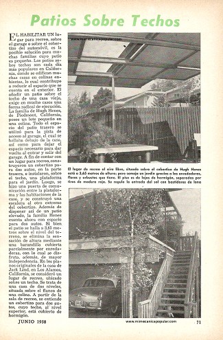 Patios Sobre Techos - Junio 1958