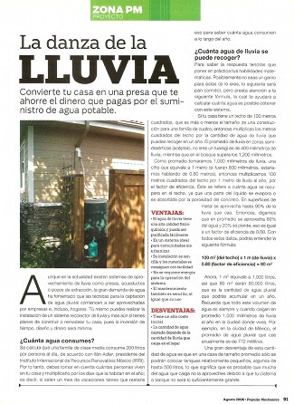 La danza de la lluvia - Agosto 2006