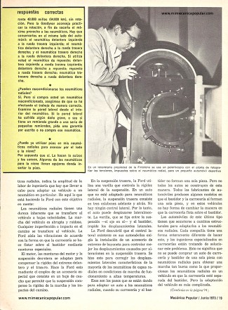 Mejores Automóviles para Mejores Neumáticos - Junio 1973