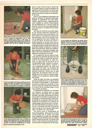 Piso para el patio - Noviembre 1990