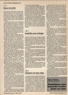 3 proyectos para el jardín - Febrero 1984