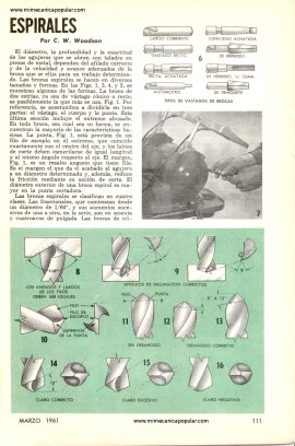 Las Brocas Espirales - Marzo 1961