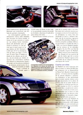 El sedán más poderoso del mundo -Maybach -incluye un video - Abril 2003