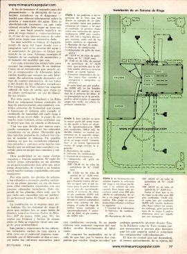 Econ&oacute;mica Instalaci&oacute;n de Sistema de Riego Autom&aacute;tico - Octubre 1968