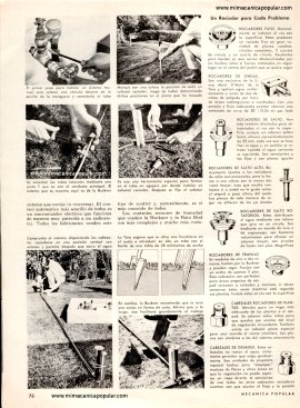 Econ&oacute;mica Instalaci&oacute;n de Sistema de Riego Autom&aacute;tico - Octubre 1968