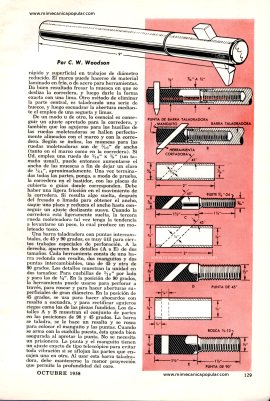 Útiles Accesorios Para Torno - Octubre 1958