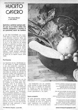 Huerto Casero - Junio 1975