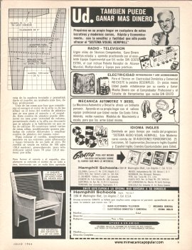 Silla de Hechura Rápida - Julio 1964