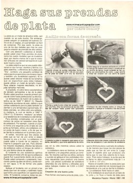 Haga sus prendas de plata - Marzo 1981