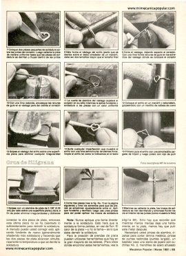Haga sus prendas de plata - Marzo 1981
