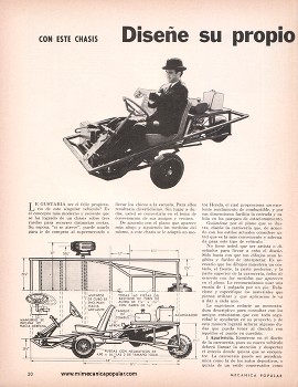Con este chasis diseñe su propio auto - Febrero 1966