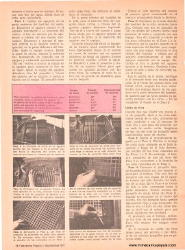 Rejillas para sus sillas - Septiembre 1977