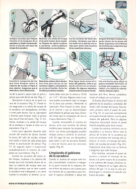 Servicio a la secadora de ropa - Febrero 1997