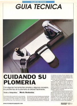 Cuidando su Plomería - Abril 1993