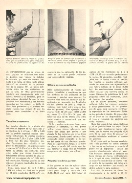 Empanelando Paredes - Agosto 1975