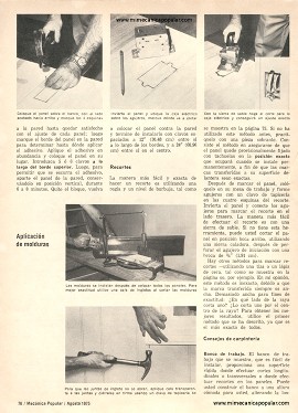 Empanelando Paredes - Agosto 1975