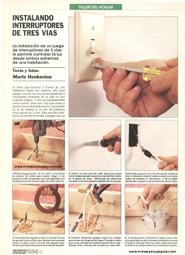 Instalando Interruptores de Tres V&iacute;as - Mayo 1992