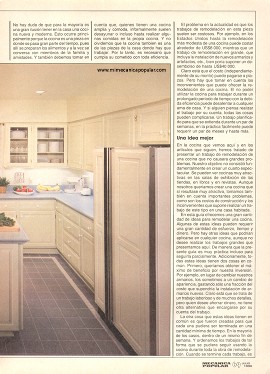 Remodelando la cocina - Julio 1990