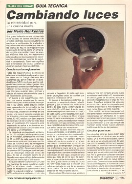 Remodelando la cocina - Julio 1990