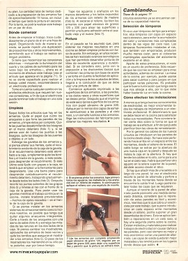 Remodelando la cocina - Julio 1990