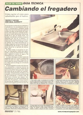 Remodelando la cocina - Julio 1990