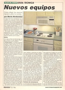 Remodelando la cocina - Julio 1990