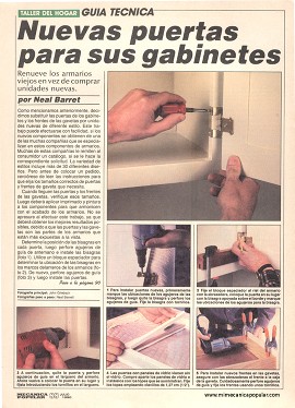 Remodelando la cocina - Julio 1990