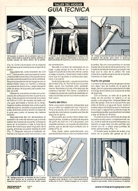 Instalando burletes - Enero 1992