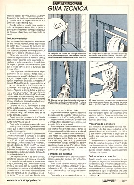 Instalando burletes - Enero 1992