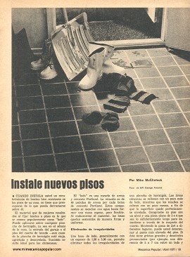 Instale nuevos pisos - Abril 1977