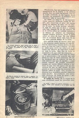 Para el Excursionista: Listos para Acampar - Junio 1947