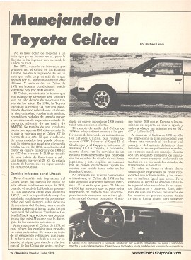 Manejando el Toyota Celica - Julio 1978