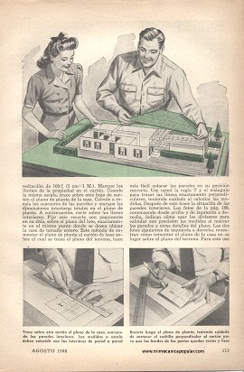 Modele usted su casa antes de construirla - Agosto 1948