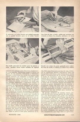 Modele usted su casa antes de construirla - Agosto 1948