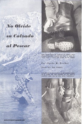 No Olvide su Calzado al Pescar - Marzo 1949
