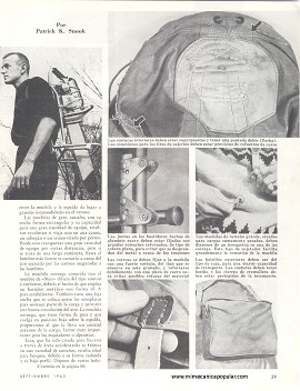 Para el excursionista: Mochilas y Bastidores - Septiembre 1963