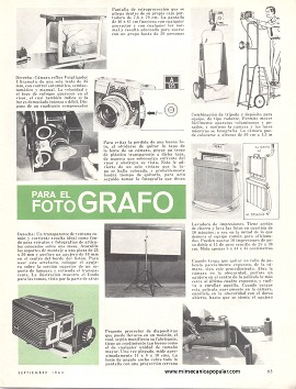 Para el Fotógrafo - Septiembre 1963