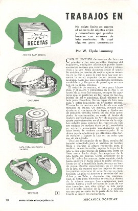 Trabajos en Hojalata - Febrero 1949