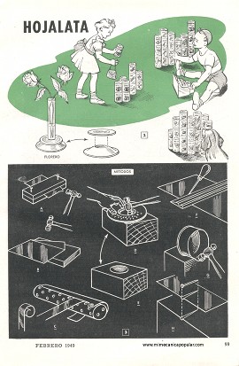 Trabajos en Hojalata - Febrero 1949