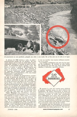 Cómo Conducir en Carreteras Montañosas - Junio 1958