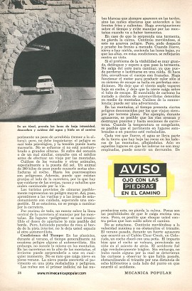 Cómo Conducir en Carreteras Montañosas - Junio 1958